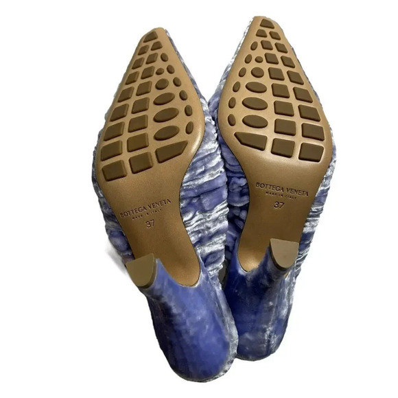 Bottega Veneta Bunnie Velvet Mule Pump Lavender Purple Size 7 - Picture 5 of 7